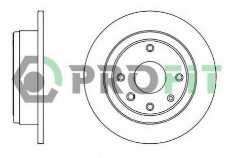 Тормозной диск (задний) 5010-2002