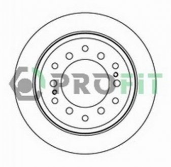 Тормозной диск (задний) PROFIT 5010-2015 (фото 1)