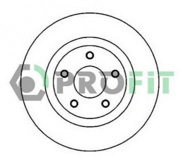 Тормозной диск (передний) PROFIT 5010-2019 (фото 1)