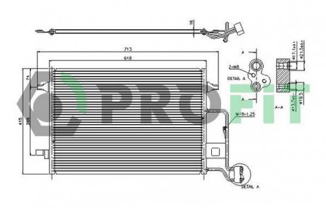 Радиатор кондиционера PROFIT 9540C1 (фото 1)