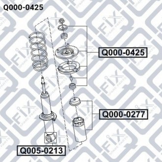 Опора амортизатора Q-FIX Q000-0425 (фото 1)