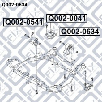 Подушка двигателя Q002-0634