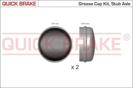 9821K QUICK BRAKE Пилозахисні  ковпачки для ступиці 9821K