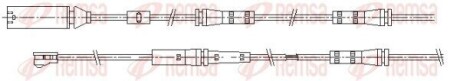 REMSA BMW датчик зносу задн. колодок G11 001163