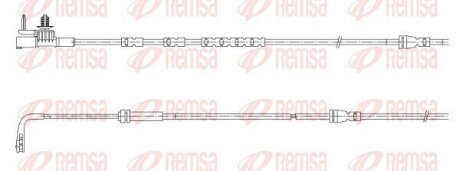 REMSA LAND ROVER Датчик зносу гал. колодок (перед) RANGE ROVER EVOQUE 1.5 20-, 2.0 18- 001195