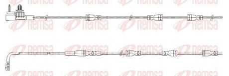 REMSA LAND ROVER Датчик зносу гал. колодок (перед) DEFENDER 20-, DISCOVERY 2.0 16- 001197