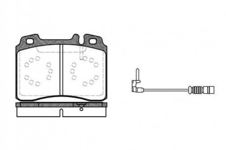 Дисковые тормозные колодки (передние) REMSA 0379.12 (фото 1)