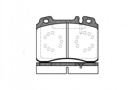 Дисковые тормозные колодки (передние) REMSA 0379.20 (фото 1)