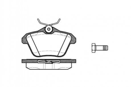 Дисковые тормозные колодки (задние) REMSA 0581.10 (фото 1)