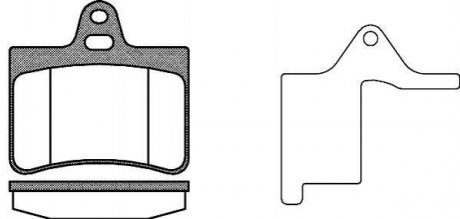 Дискові гальмівні колодки (задні) REMSA 0830.20 (фото 1)
