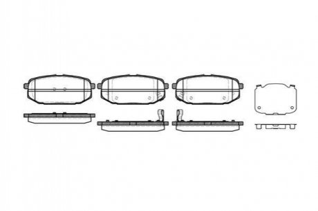 Дисковые тормозные колодки (задние) REMSA 1147.02 (фото 1)