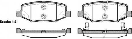 Дисковые тормозные колодки (задние) REMSA 1264.02 (фото 1)