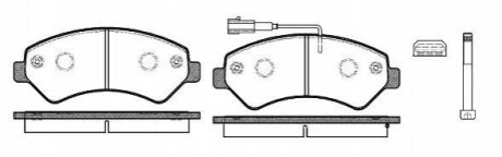 Тормозные колодки (передние) REMSA 1275.12 (фото 1)