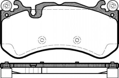 Дисковые тормозные колодки (передние) REMSA 1300.00 (фото 1)