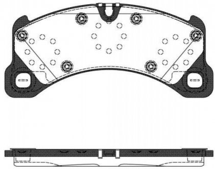 Дисковые тормозные колодки (передние) REMSA 1345.50 (фото 1)