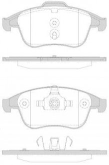 Дисковые тормозные колодки (передние) REMSA 1350.30 (фото 1)