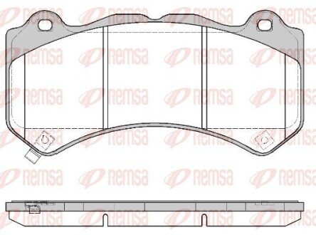 Колодки гальмівні (передні) Jeep Grand Cherokee 06- 137604