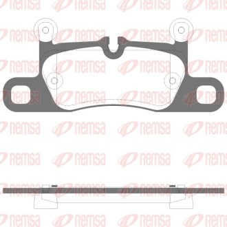 REMSA PORSCHE Колодки гальмівні задні TAYCAN 19- 1379.15