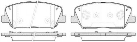 Дисковые тормозные колодки (передние) REMSA 1398.12 (фото 1)