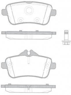 Колодка торм. MB M-CLASS ML63 AMG 5.5 2011-,GL-CLASS 2012- передн. (пр-во REMSA) 150310