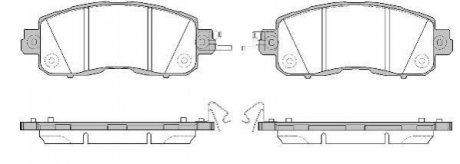 Дисковые тормозные колодки (передние) REMSA 1517.04 (фото 1)
