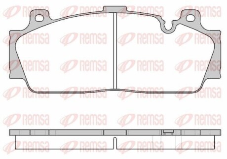 REMSA BMW Гальмівні колодки передн. 11-16 1543.10