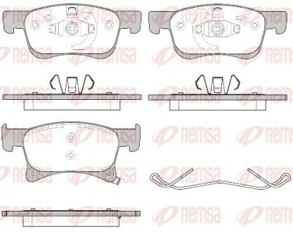 REMSA OPEL колодки гальм. передн. Corsa E 1,0-1,4 14-, Adam 1580.02