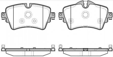 Дисковые тормозные колодки (передние) REMSA 1599.08 (фото 1)