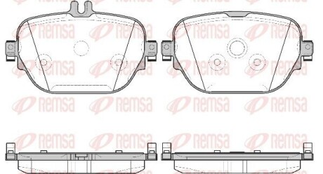 REMSA DB гальм. колод. задні W213 1725.08