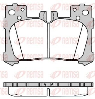 REMSA LEXUS Гальмівні колодки задн. LS (_F5_) 350 (GSF50) 17- 1791.00