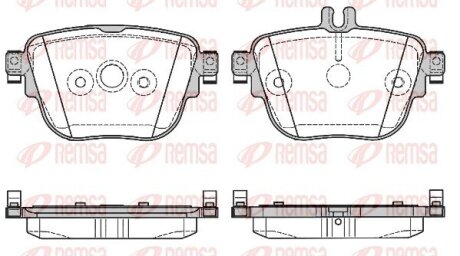 REMSA DB К-кт гальмівних колодок задн. W213 1792.00