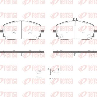 REMSA DB Колодки гальмівні передні W206, S206 1826.05