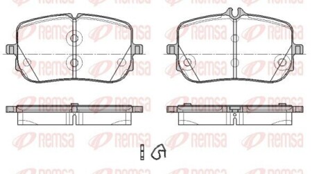 REMSA DB Гальм. колодки передн. A-CLASS (W177) A 220 (177.044) 18- 1835.00
