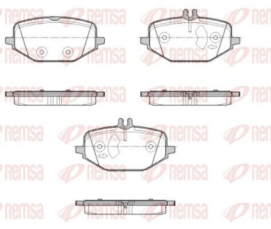 REMSA DB Гальмівні колодки задн. W463, V167, X167 1855.00