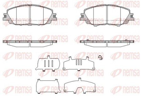 Колодки гальмівні (передні) Toyota Corolla/Yaris 18- (Advics) 187000