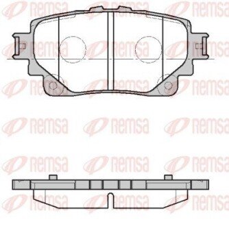 Колодки гальмівні (задні) Toyota Rav4 18-/Highlander 19- (з датчиком) 187200