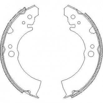 Барабанные тормозные колодки (задние) REMSA 4066.00 (фото 1)