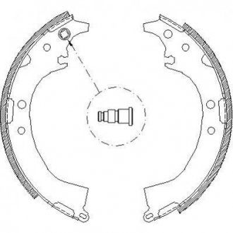 Барабанні гальмівні колодки (задні) REMSA 4085.00 (фото 1)