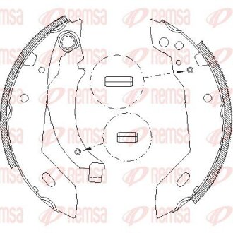 REMSA CITROEN Гальм. колодки задн. XSARA (N1) 1.8 i 97-00, PEUGEOT 4095.00