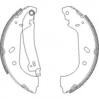 Барабанні гальмівні колодки (задні) REMSA 4417.01 (фото 1)