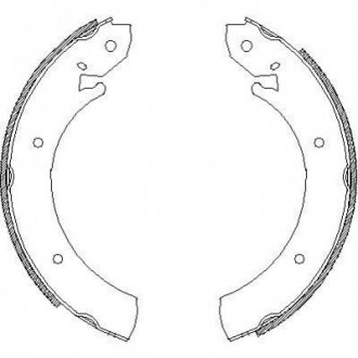 Барабанні гальмівні колодки (задні) REMSA 4701.00 (фото 1)
