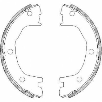 Гальмівні колодки ручного гальма 4712.00