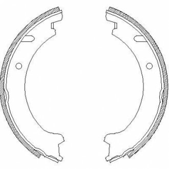 Гальмівні колодки ручного гальма 472100