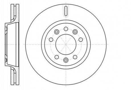 Тормозной диск (передний) REMSA 61052.10 (фото 1)