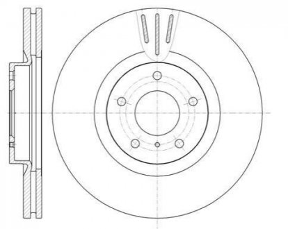Тормозной диск (передний) REMSA 61086.10 (фото 1)