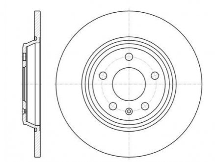 Тормозной диск (задний) REMSA 61112.00 (фото 1)