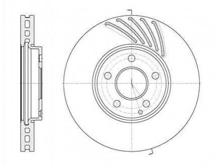Тормозной диск (передний) REMSA 61140.10 (фото 1)
