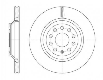 Гальмівний диск (задній) REMSA 61172.10 (фото 1)