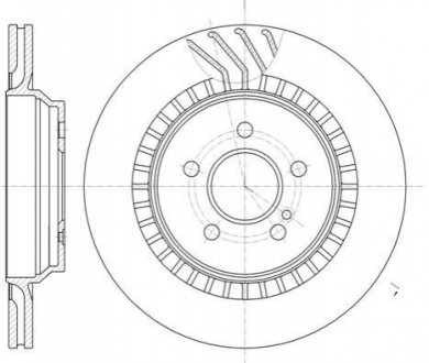 Тормозной диск (задний) REMSA 61187.10 (фото 1)