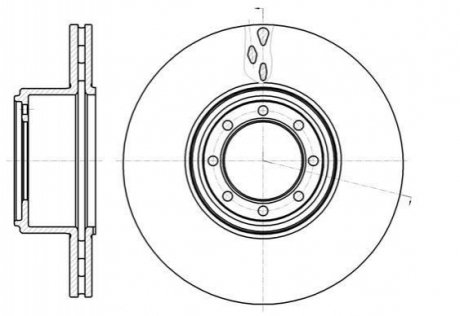 Тормозной диск (задний) REMSA 61216.10 (фото 1)
